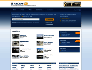 aircraft24.co.uk screenshot