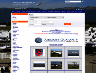 aircraftauctions.eu screenshot