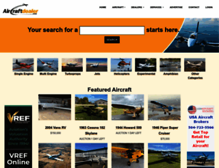 aircraftdealer.com screenshot