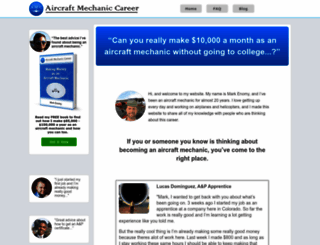 aircraftmechaniccareer.com screenshot