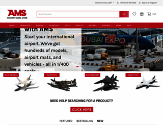 aircraftmodelstore.co.uk screenshot