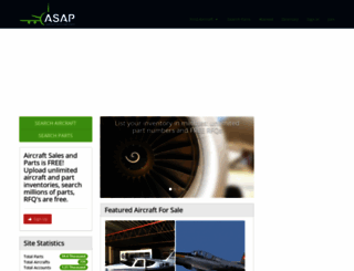aircraftsalesandparts.com screenshot