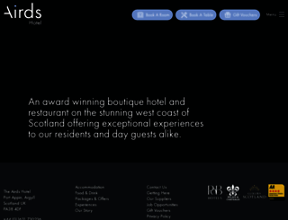 airds-hotel.com screenshot