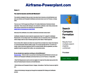 airframe-powerplant.com screenshot