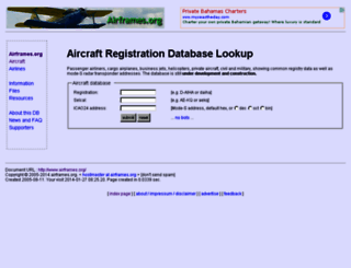 airframes.org screenshot