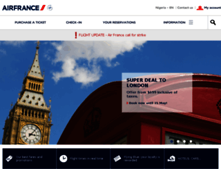 airfrance.com.ng screenshot
