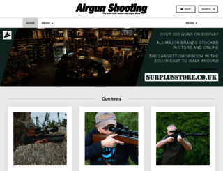 airgunshooting.co.uk screenshot