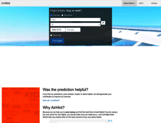 airhint.com screenshot