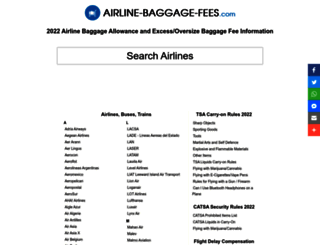 airline-baggage-fees.com screenshot