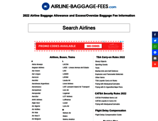 airline-luggage-regulations.com screenshot