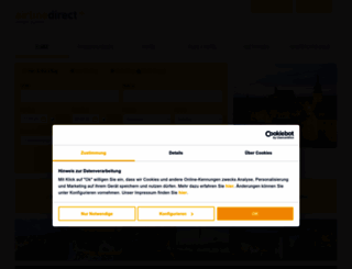 airlinedirect.de screenshot