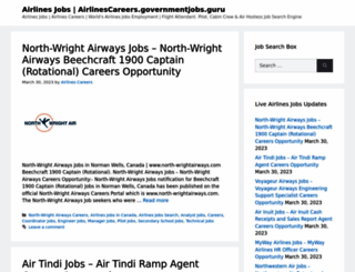 airlinescareers.governmentjobs.guru screenshot