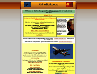 airlinestaff.co.za screenshot