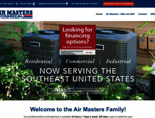 airmastersmechanical.com screenshot