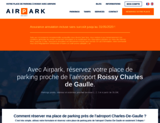 airpark-roissy.fr screenshot