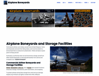 airplaneboneyards.com screenshot