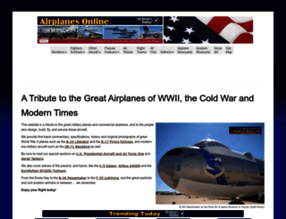 airplanes-online.com screenshot