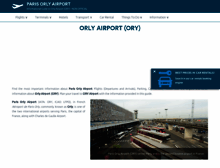 airport-orly.com screenshot