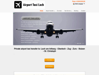 airport-transfer-lech.com screenshot