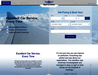 airportcarservice.com screenshot