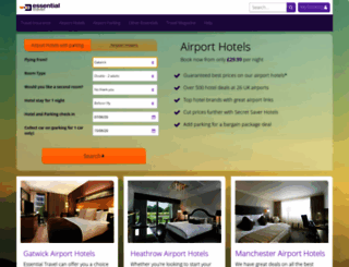 airporthotels.essentialtravel.co.uk screenshot