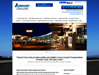 airportlimolink.ca screenshot