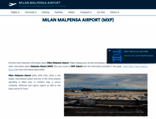 airportmalpensa.com screenshot