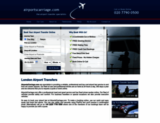 airportscarriage.com screenshot