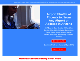 airportshuttleofphoenix.com screenshot