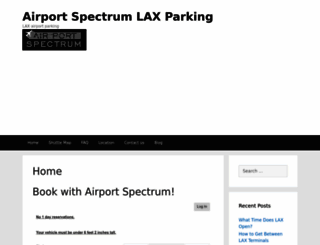 airportspectrumparking.com screenshot