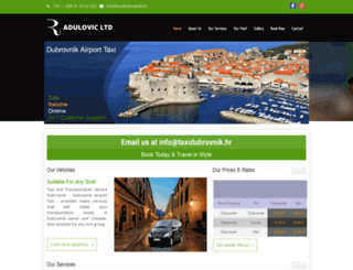 airporttaxidubrovnik.com screenshot