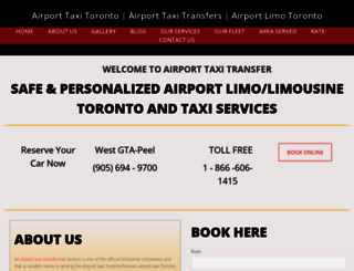 airporttaxitransfers.ca screenshot