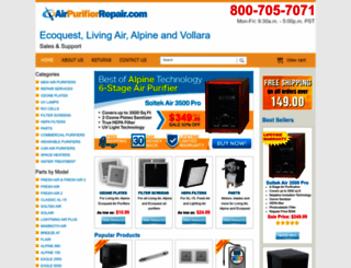 airpurifierrepair.com screenshot
