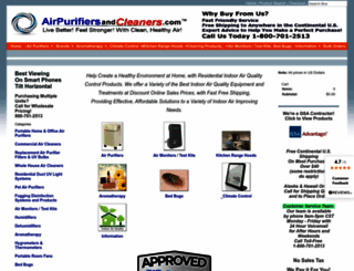 airpurifiersandcleaners.com screenshot