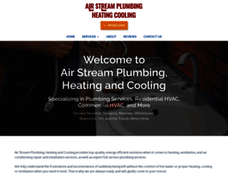 airstreamplumbingheating.com screenshot