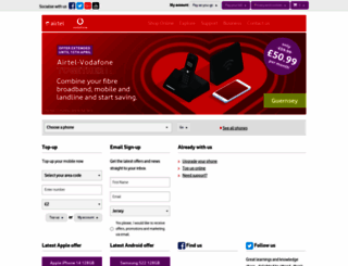 airtel-vodafone.com screenshot