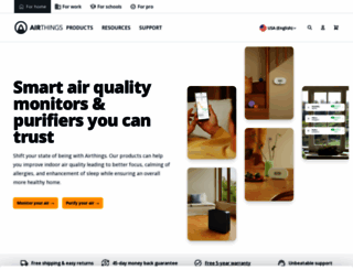 airthings.com screenshot