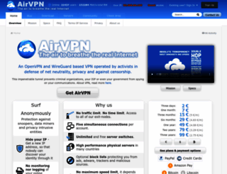 airvpn.org screenshot
