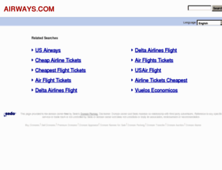 airways.com screenshot