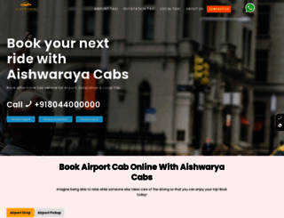 aishwaryacabs.in screenshot