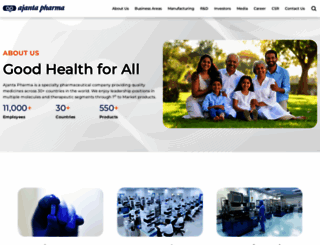 ajantapharma.com screenshot