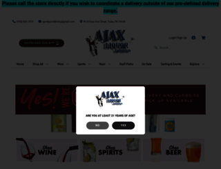 ajax-liquor.com screenshot