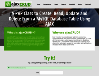 ajaxcrud.com screenshot