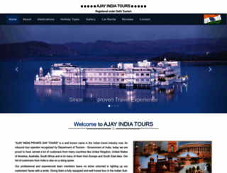 ajayindiatours.com screenshot