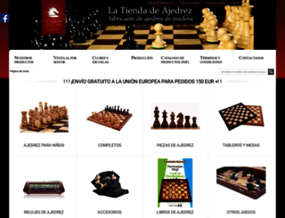 ajedrezdemadera.com screenshot