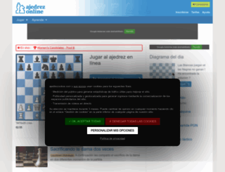ajedrezonline.com screenshot
