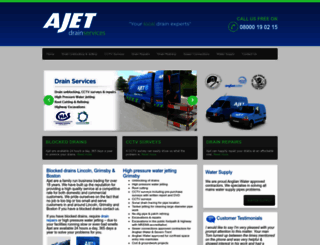 ajet-drains.co.uk screenshot