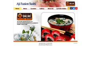 ajifusionsushi.com screenshot