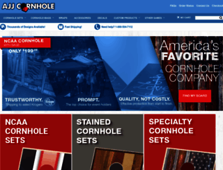 ajjcornhole.com screenshot