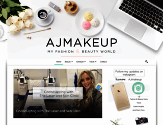 ajmakeup.com screenshot